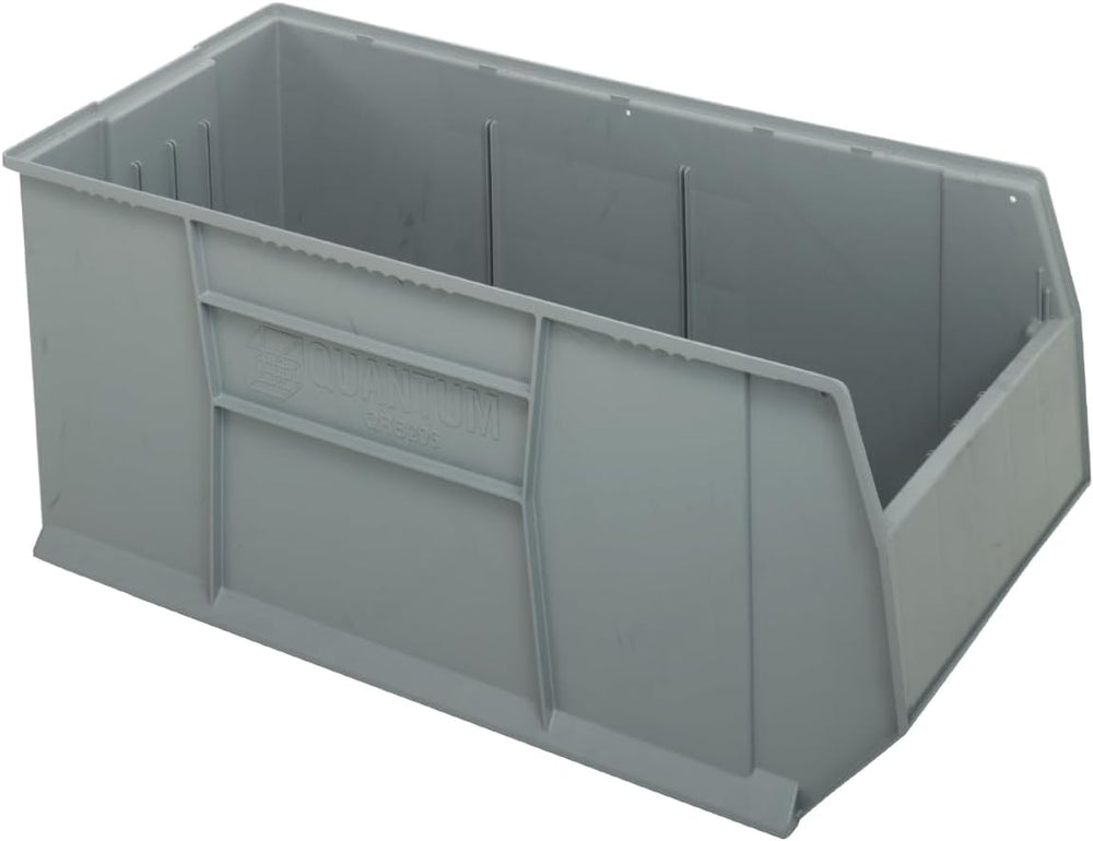 Quantum Storage Systems QRB206GY Rack Bins Heavy Duty Part Organizer Gray Bin...