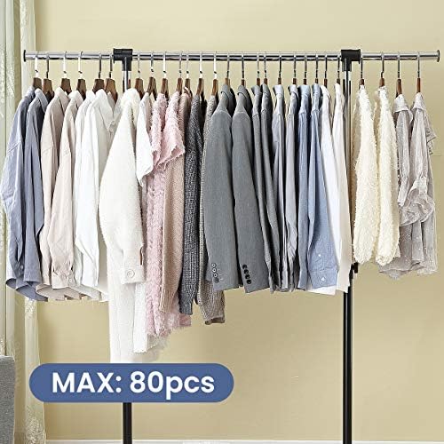LiaMeE Adjustable Clothing Rack for Hanging Clothes, Heavy Duty Garment Rack ...