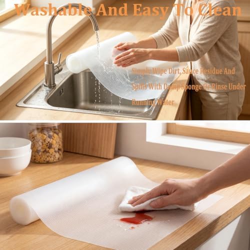 Shelf Drawer Liner for Kitchen Cabinet Non Adhesive 20 Inch Wide X 20 Ft
