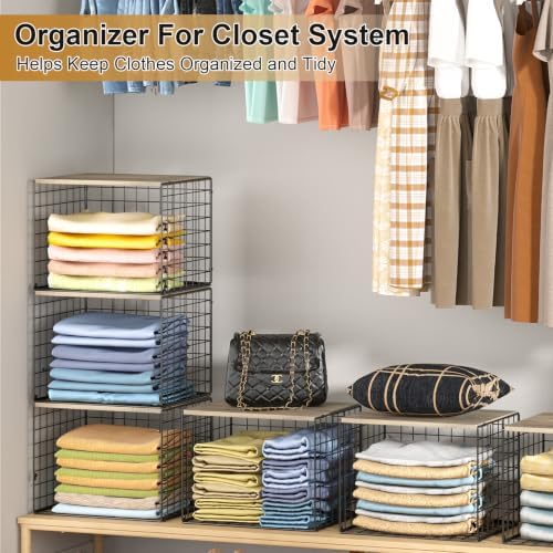 Widened and Heightened Large Capacity Closet Organizers And Storage Shelf