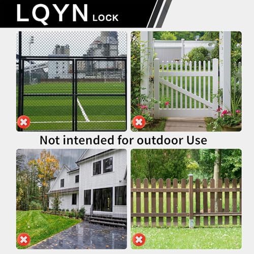 Combination Lock, LQYN Dial Combination Padlock, Pack of 12; Black