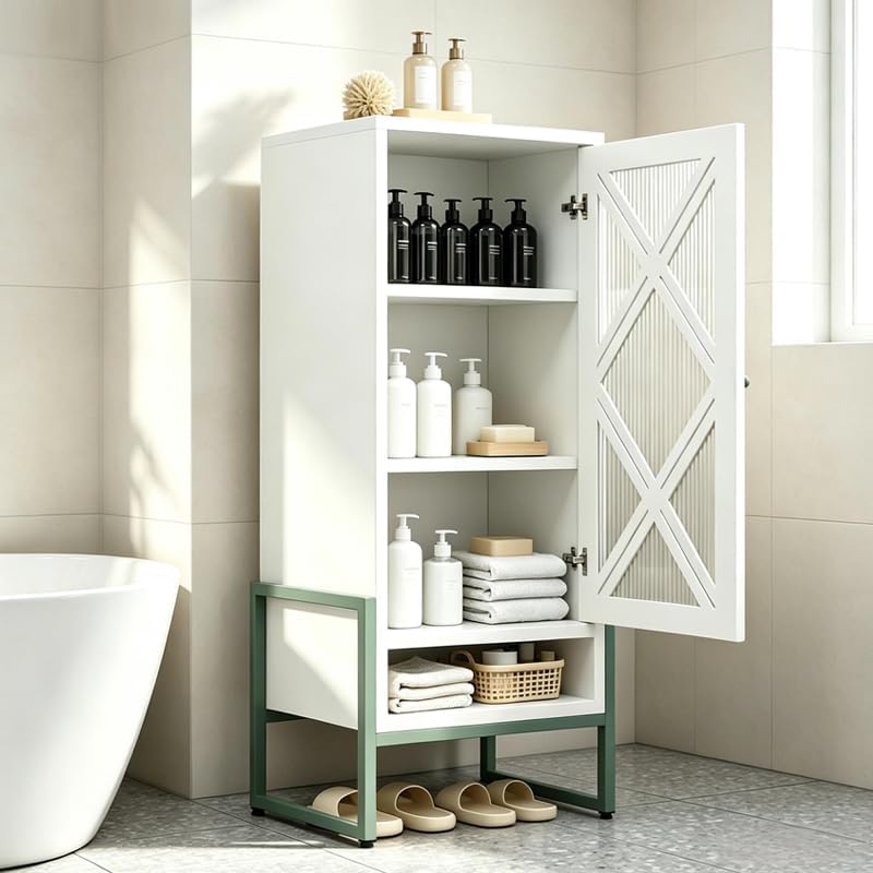 Outdoor Metal Storage Cabinet (W17.98 × D13.8 × H42.5)