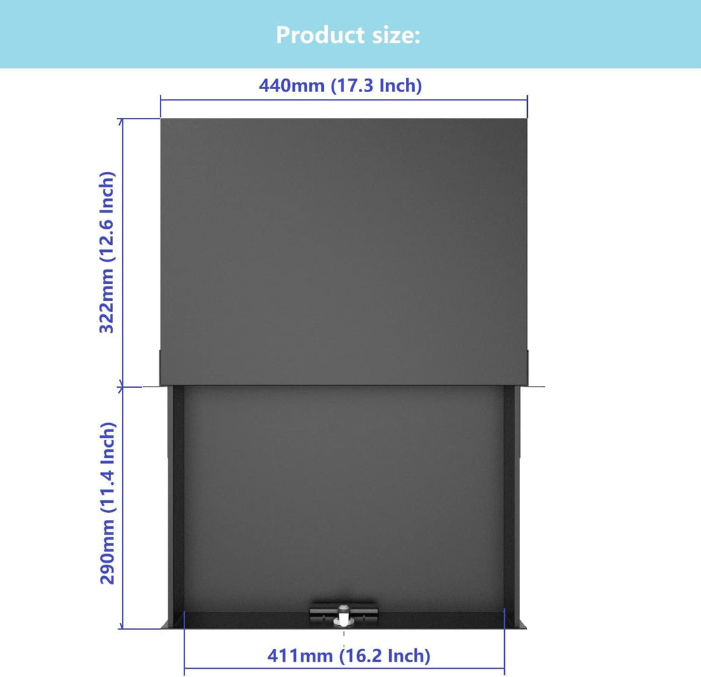 2U Server Cabinet Case 19 Inch Rack Mount Lockable Drawer