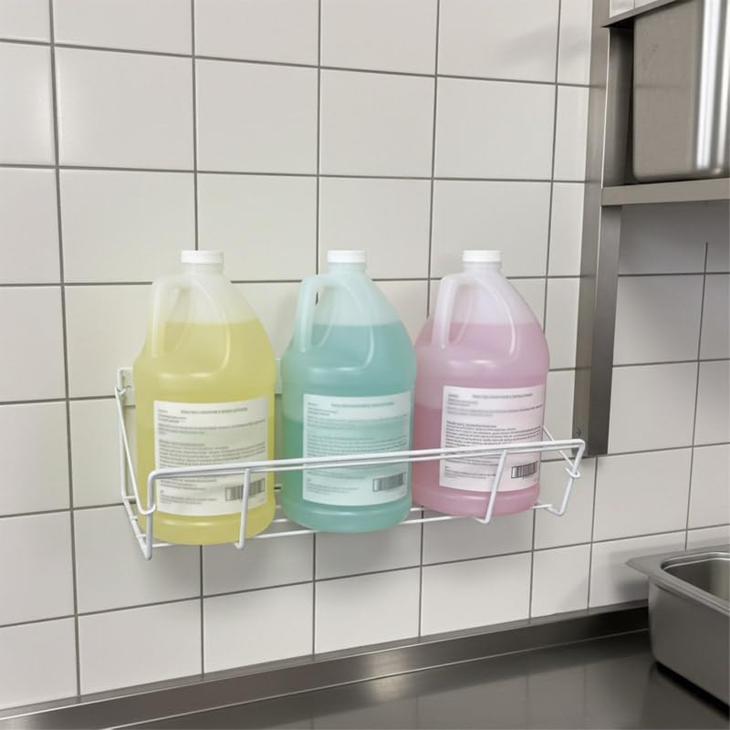 Wall Mount Jug Storage Rack – Heavy Duty Wire Organizer for 1 Gallon Jugs – S...