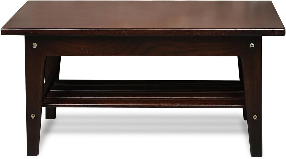 CONSDAN Wood Shoe Bench Rack, USA Grown Hickory, Entryway Bench with Shoe Sto...