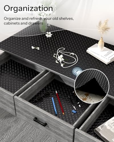 GTJ Shelf and Drawer Liner for Kitchen Cabinet Non-Adhesive Non Slip