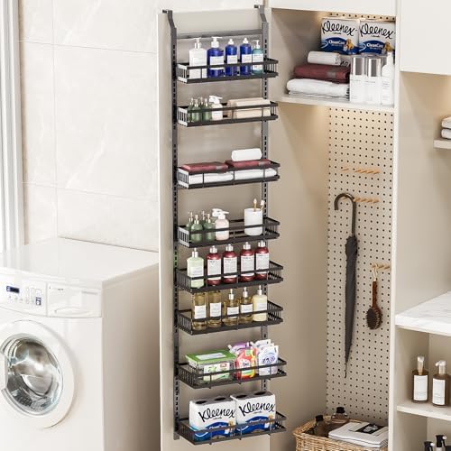 PureBox 8-Tier Over the Door Organizer, Heavy-Duty Metal Hanging Storage Rack...