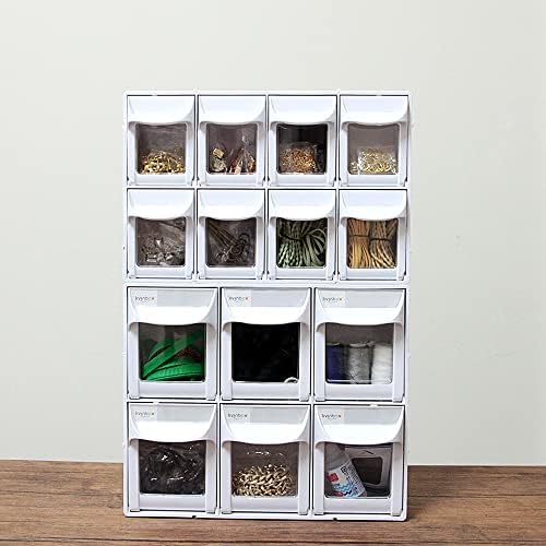 livinbox Plastic Tilt Out Bins Sewing Storage for Arts, Craft sewing supplies...