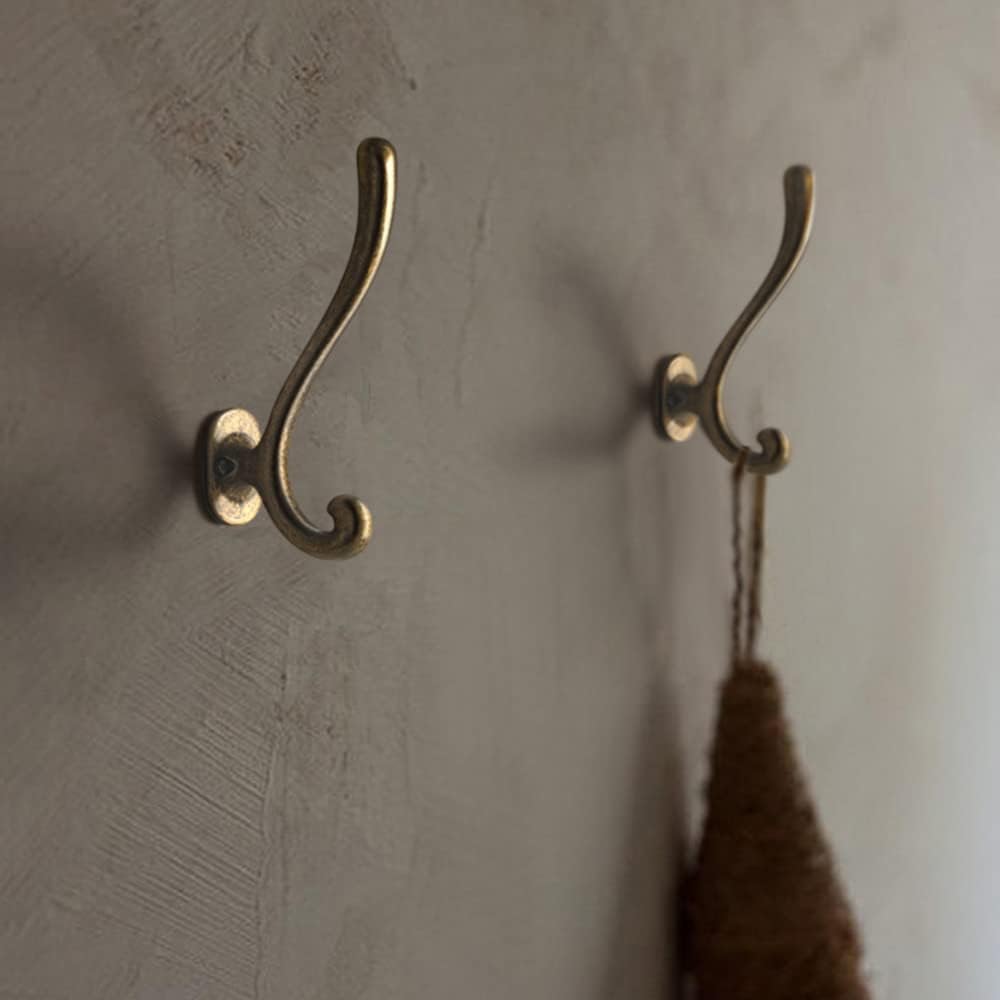 Goo-Ki Vintage Retro Antique Brass Zinc Alloy Coat Hooks - Affordable Luxury ...
