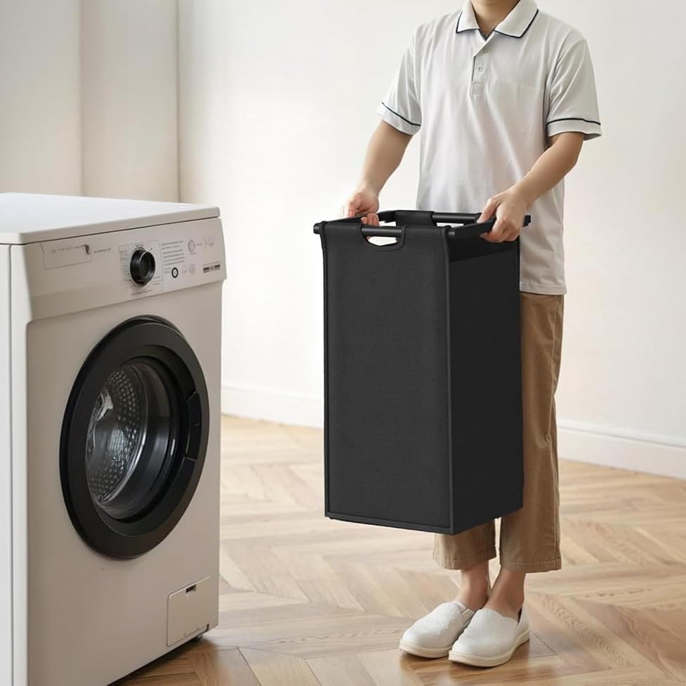 Herture Laundry Hamper with Shelf, Laundry Basket 5 Section, Laundry Sorter w...