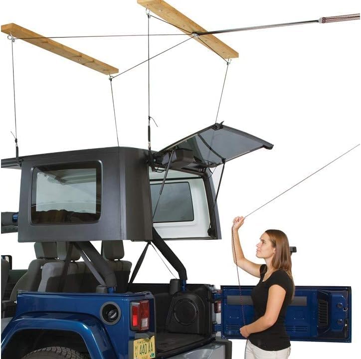 HARKEN Hoister Jeep Hardtop Remover Garage Storage Pulley Lift System for Wra...