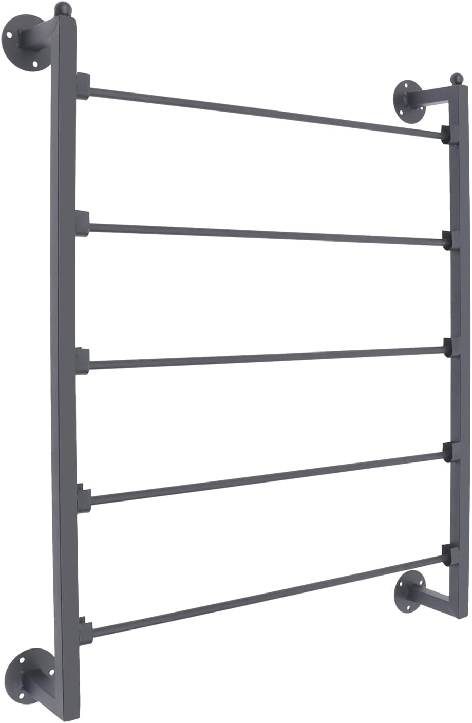 Scarf Organizer Wall Mounted, 5-Tier Scarf Display Rack, Metal Spiral Scarf H...
