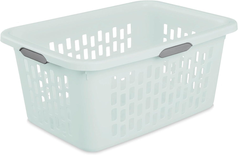 Sterilite Rectangular Laundry Basket, Plastic Clothes Hamper, 6-Pack