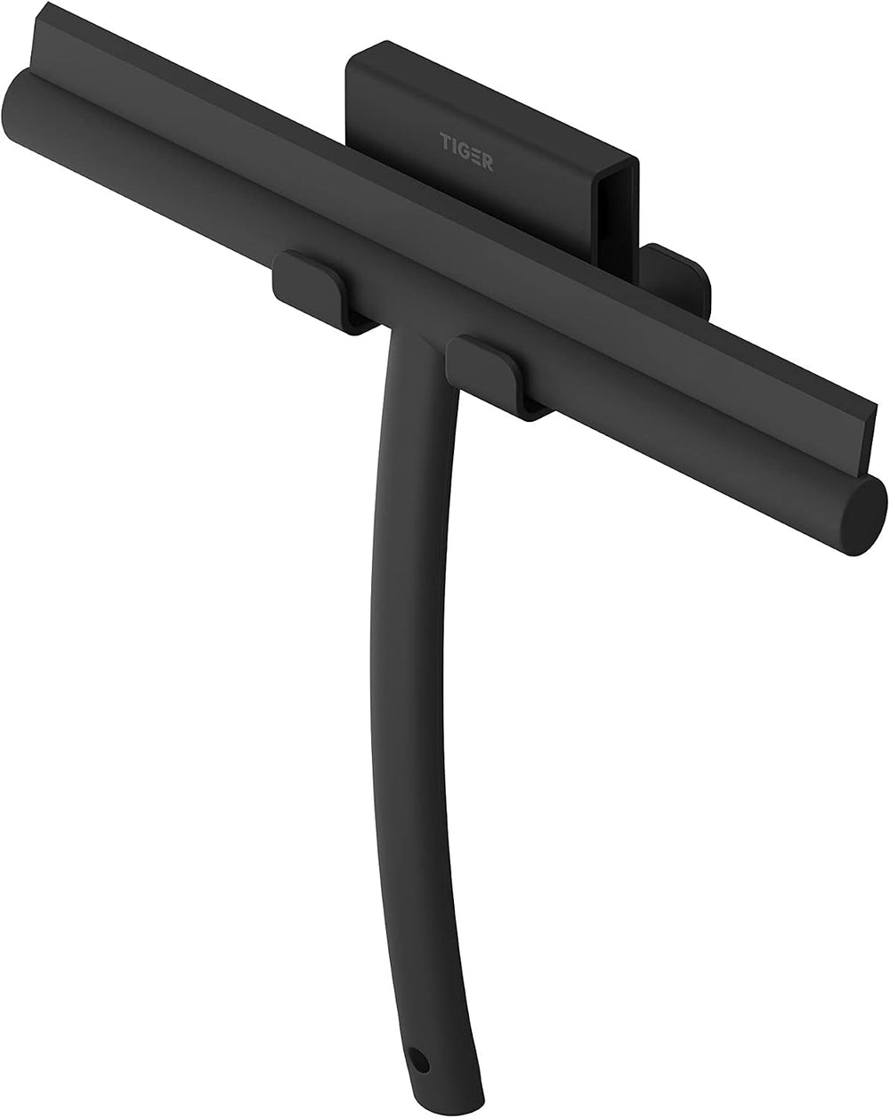 Tiger Caddy Towel Hook for Shower Enclosure 6-8 mm Double, 5,6 x 7 x 5 cm, Black
