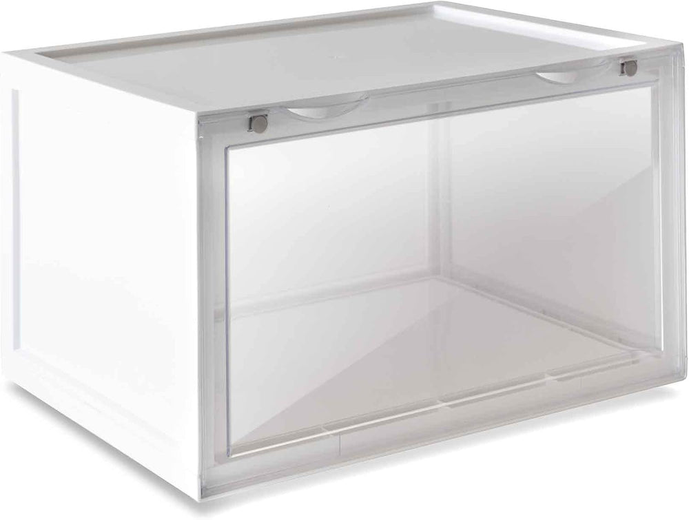 Sneaker Throne Drop Sides 6 Pack- Stackable Acrylic Drop Sides Boot and Shoe Box