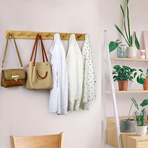WEBI Coat Rack Wall Mounted,10 Hooks,38" Long Coat Hanger Wall Mount,Peg...