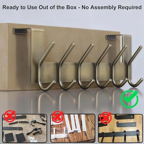 WEBI Over The Door Hooks,Door Hanger,Over Door Towel Rack,Door Coat Rack Hang...