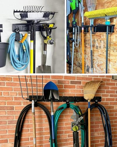 Garage Tool Organizer Wall Mount, 64in Tool Rack, 560LBS Capacity