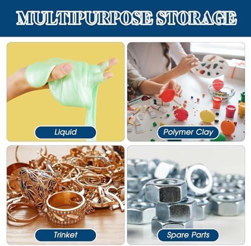 Maxcheck 500 Pcs 10oz Plastic Bucket with Lids and Handles Bulk, Clear
