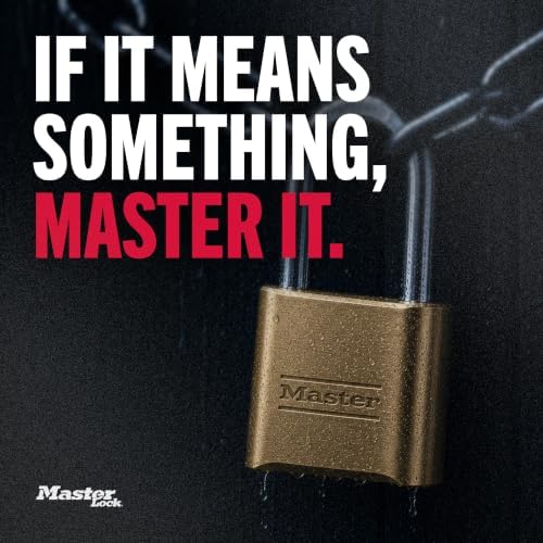 Master Lock Combination Padlock Outdoor Brass Long Shackle 2-Pack 175LHEC2