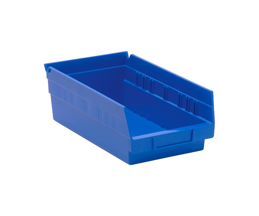 QUANTUM STORAGE SYSTEMS K-QSB102BL-10 10-Pack Plastic Shelf Bin Storage Conta...