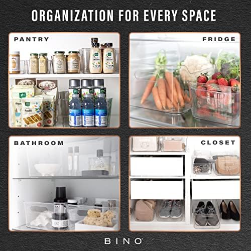 BINO | Plastic Storage Bins, X-Large - 2 Pack, Clear | THE SOHO COLLECTION | ...