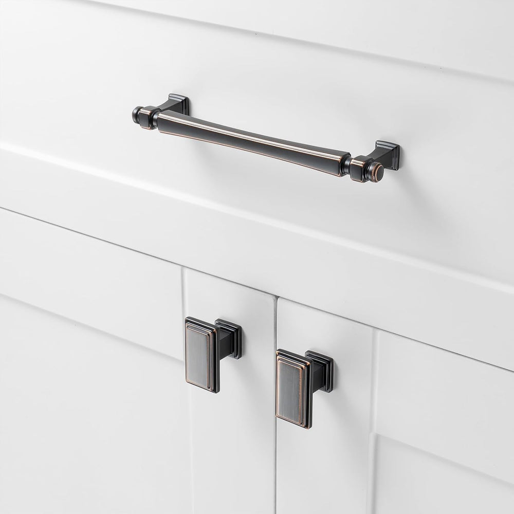5 Inch Oil Rubbed Bronze Cabinet Pulls 10 Pack French Style P2501