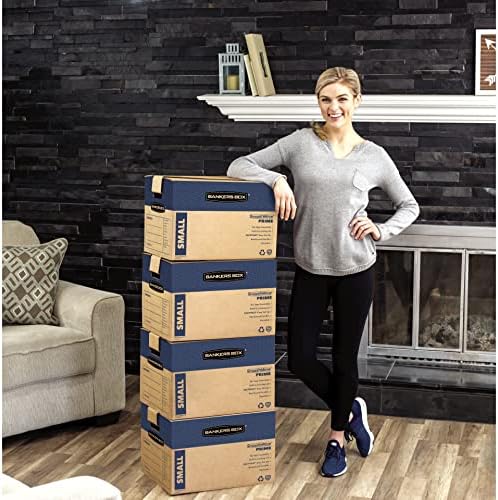 Bankers Box 10-Pack Small Prime HD Moving Boxes with Reinforced Handles