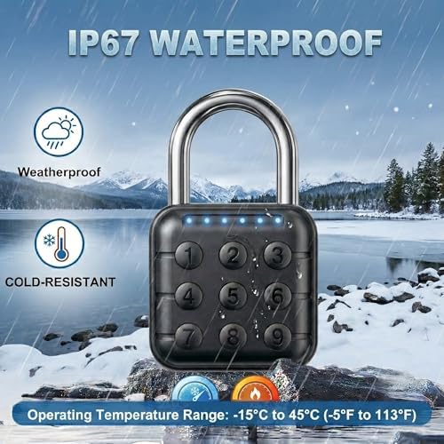 Combination Padlock, 2 Pack, Black