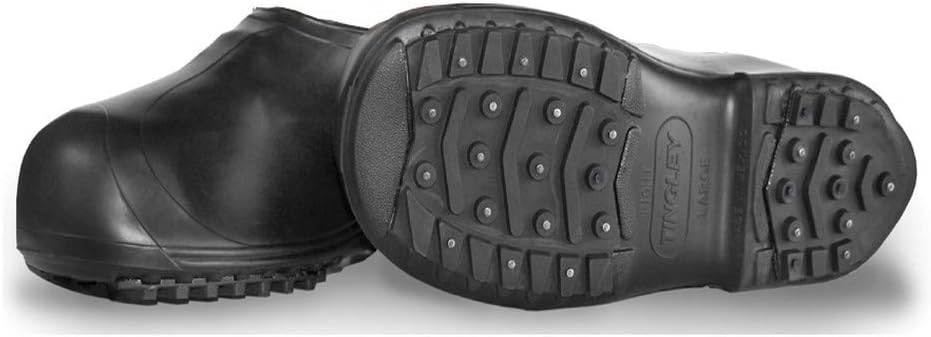 Tingley 1350.SM Winter-Tuff Ice Traction Stretch Rubber Overshoes, Small, Black
