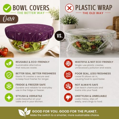 Nectar & Nest Beeswax Bread Bags for Sourdough & Bowl Cover Baker Set