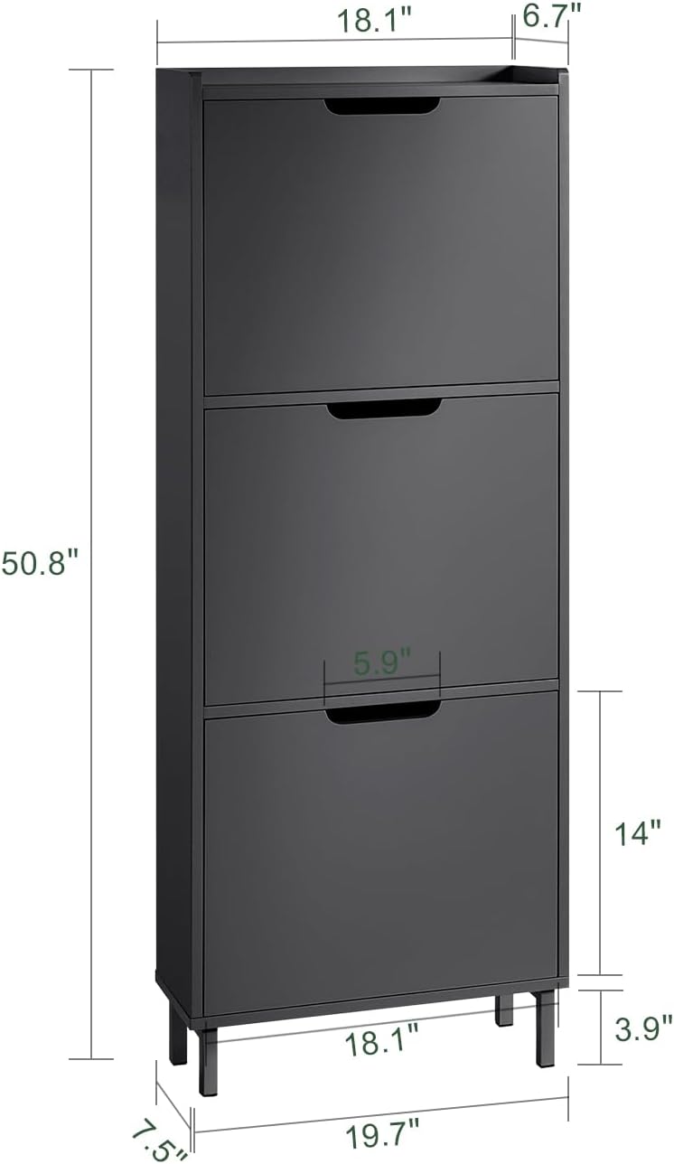 Haotian Slim Shoe Cabinet Entryway