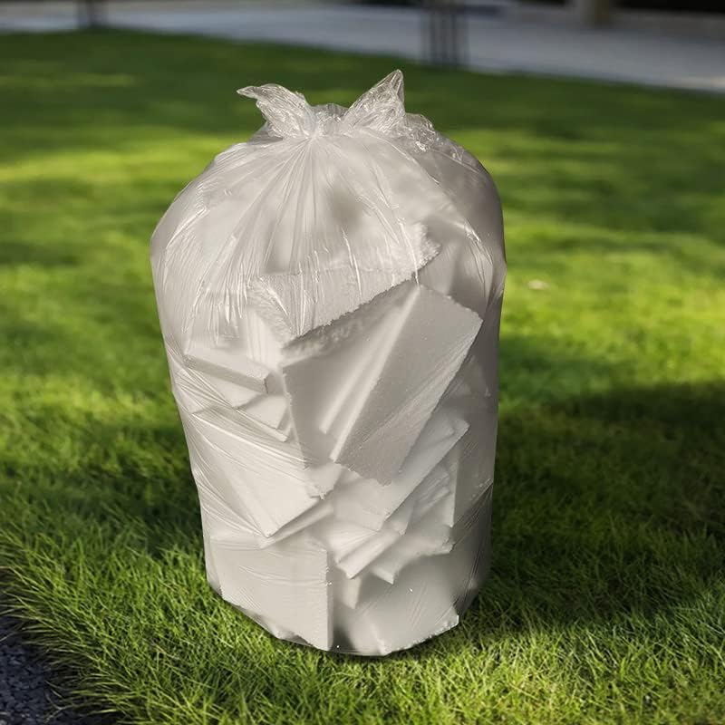 TYPLASTICS 40-45 Gallon Clear Trash Can Liners, 250 count - 40" x 48"