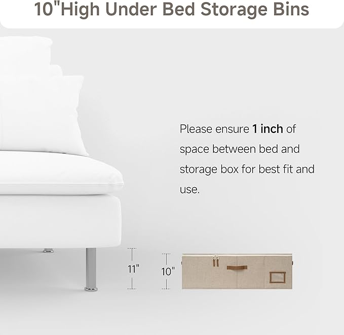 StorageWorks Under Bed Storage Bins, 90L Clothes Organizer
