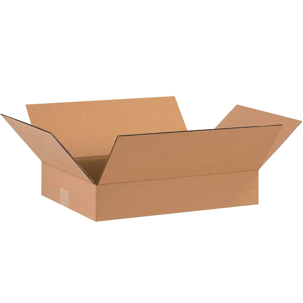 BOX USA Shipping Boxes Flat 16"L x 12"W x 3"H 25-Pack - Corrug...
