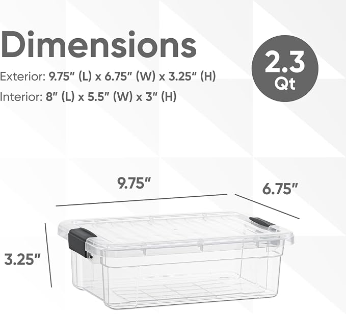 Superio Clear Storage Boxes