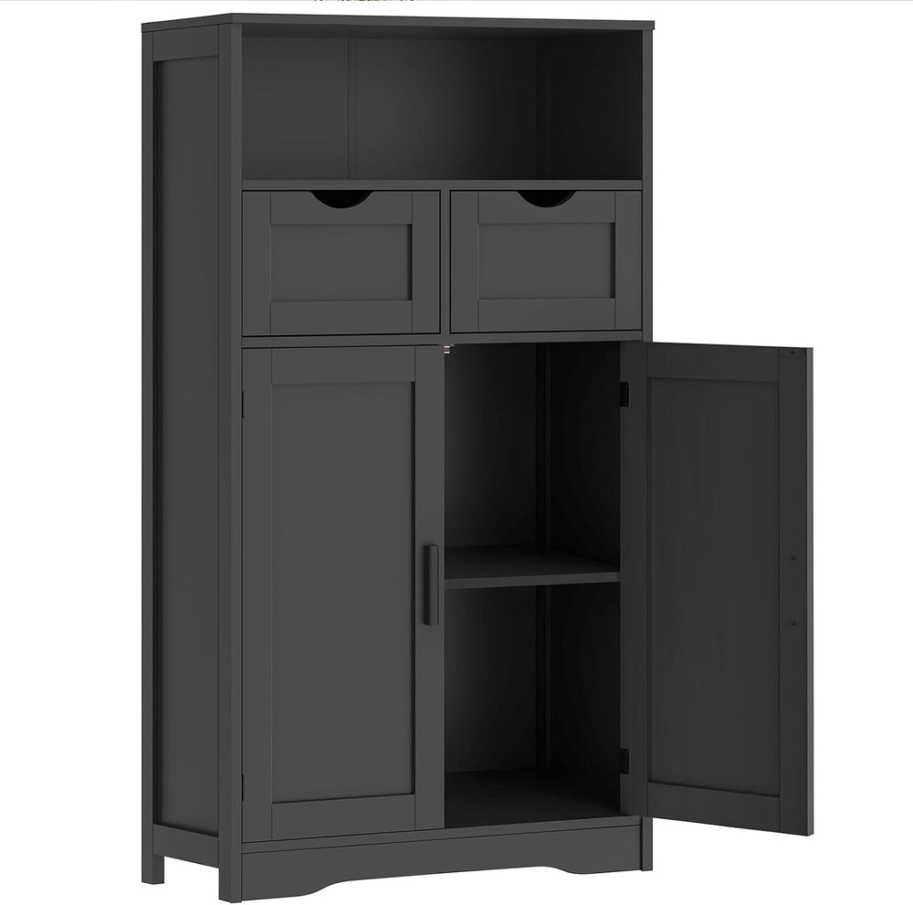 Iwell Bathroom Storage Cabinet with 2 Drawers, Small Kitchen Pantry Cabinet