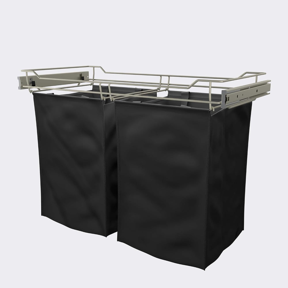 Satin Metal 30" Classic Closet Laundry Hamper
