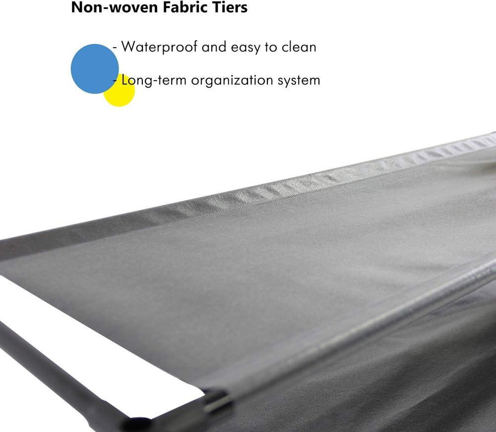 Jerry & Maggie 6 Tier Fabric Shoe Rack, 39 in W x 11 in D x 36 in H, Can ...