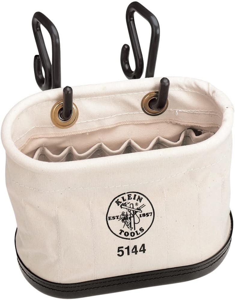 Klein Tools Canvas Bucket Tool Organizer and Jonard Tools Lineman's Wrench