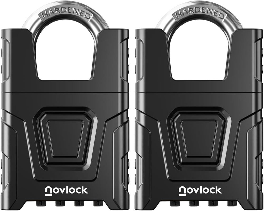Heavy Duty Outdoor Combination Lock, Padlock with Shrouded Shackle