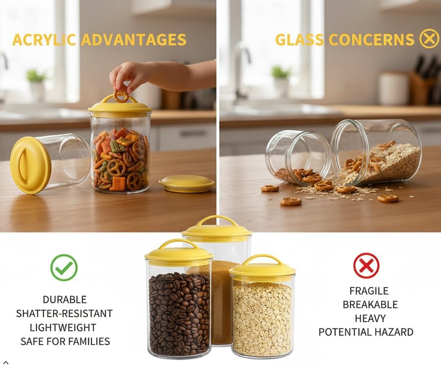Reston Lloyd Food Storage Containers, BPA Free Airtight Canisters for Cereal,...