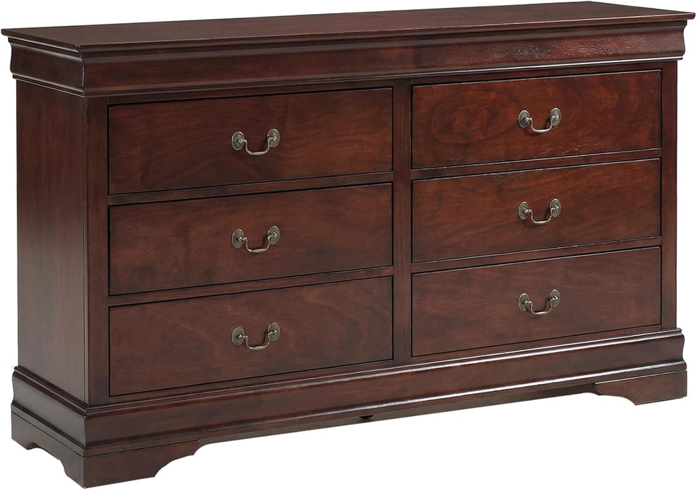 Signature Design by Ashley Alisdair 6 Drawer Bedroom Dresser, Dark Brown