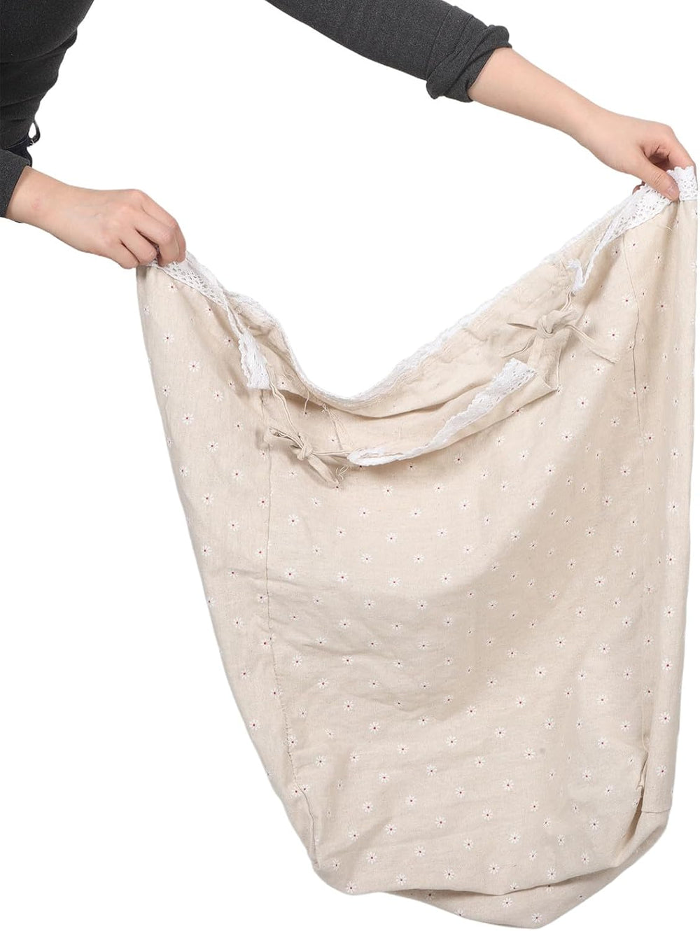 Laundry Hamper Liner Fabric Insert for Wicker and Wire Baskets Washable