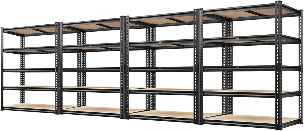 REIBII 72" Garage Shelving, Heavy Duty Storage Shelves 2000LBS, 5 Tier M...