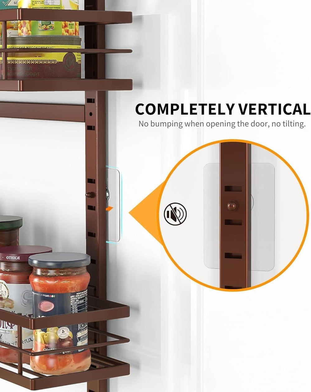 Moforoco Bronze 9-Tier Over The Door Pantry Organizer, Pantry Organization An...