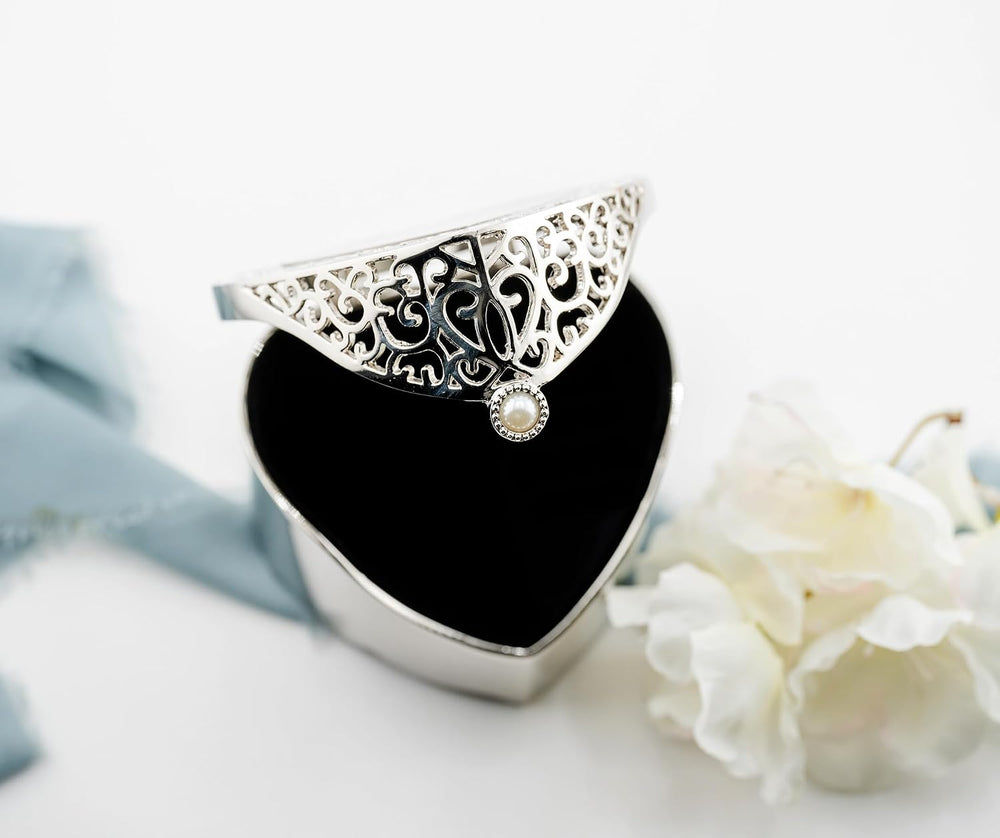 Cherished Moments Memorial Filigree Heart Jewelry Box, Sympathy Gift
