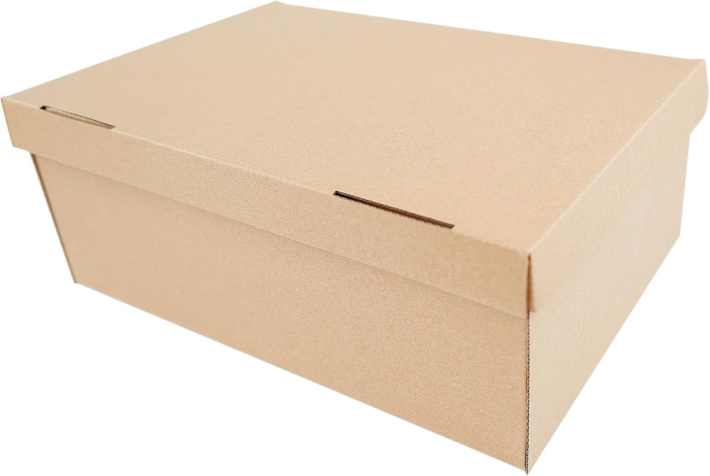 STRBOXONG Cardboard Shoe Boxes with Lid, 12.6x8.66x4.7, Multi-Purpose Storage...