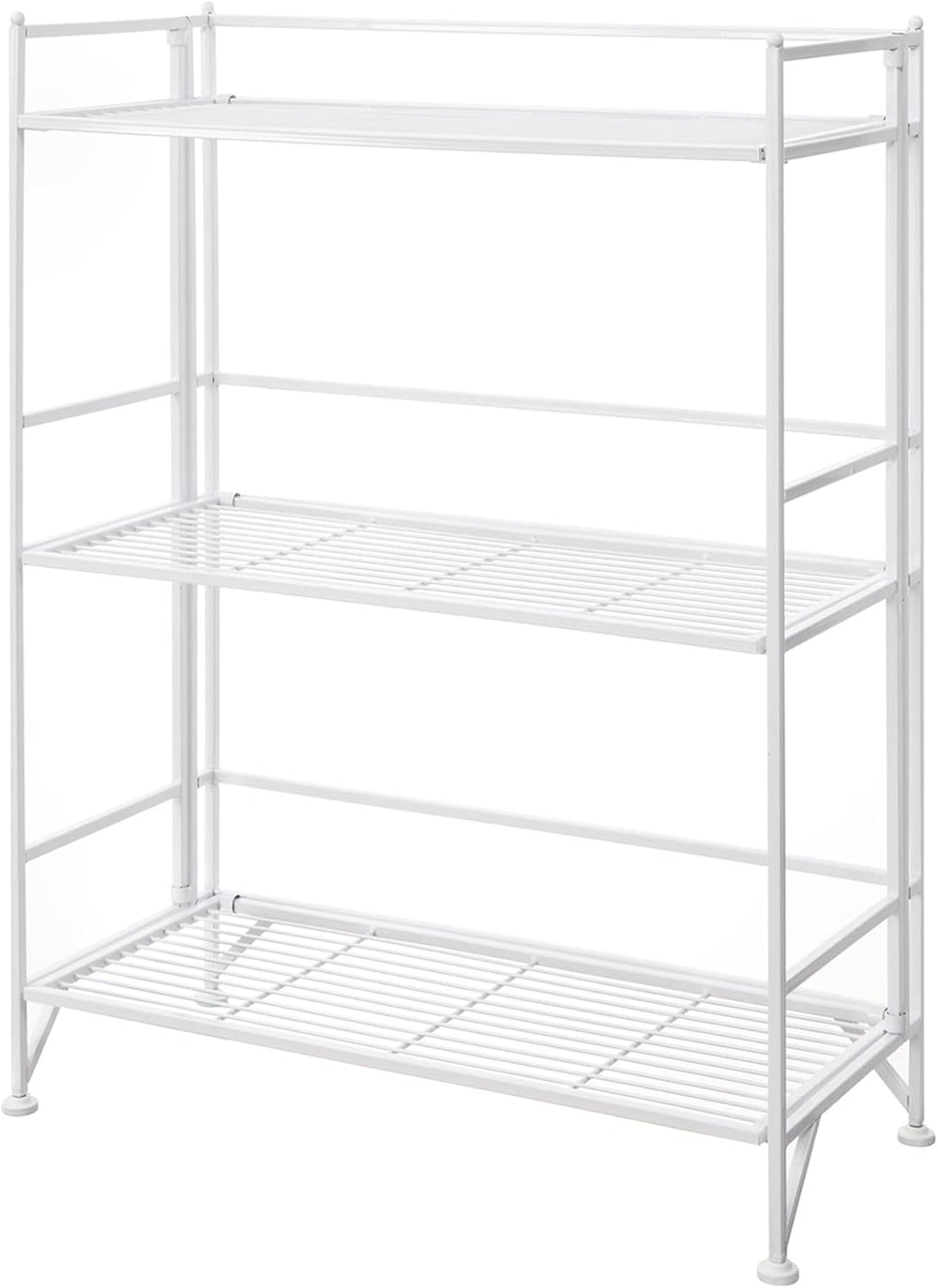 Convenience Concepts Xtra Storage Shelves - 3-Tier Wide Folding Metal Storage...