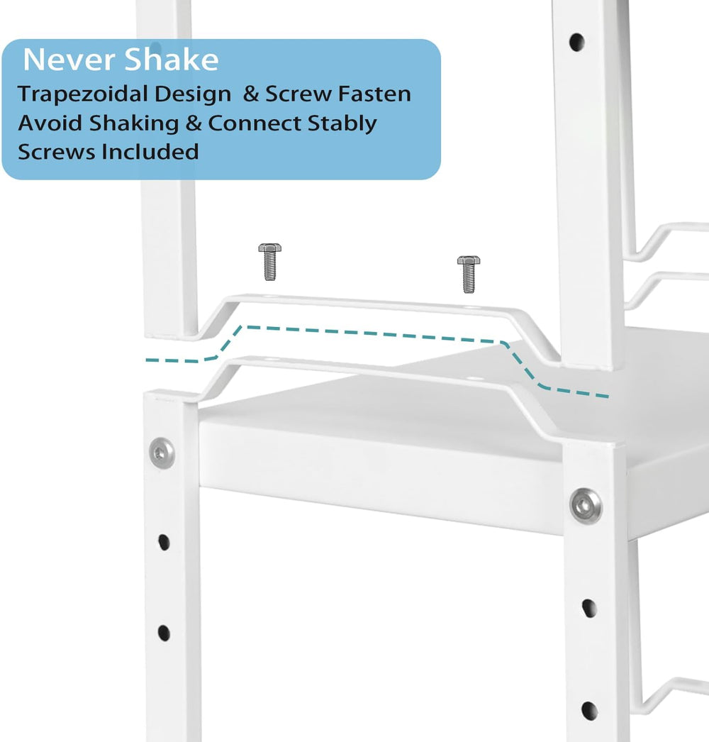 3 Pack Kitchen Cabinet Organizer Shelf, Stackable Expandable Shelves Organize...